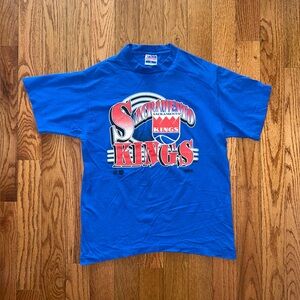 Sacramento Kings Vintage T-Shirt Size Large Single Stitch